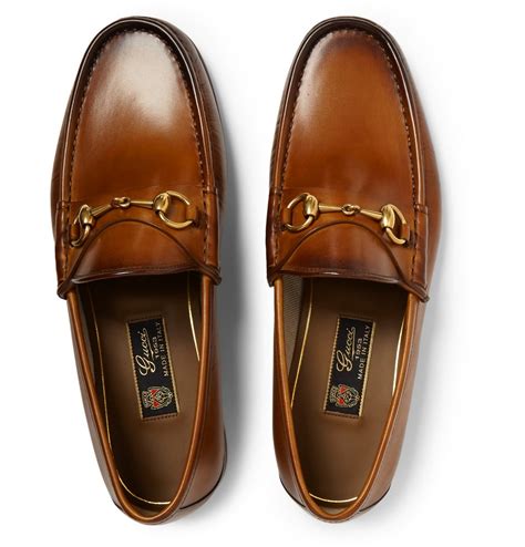 gucci brown horsebit loafers|men gucci loafers brown style.